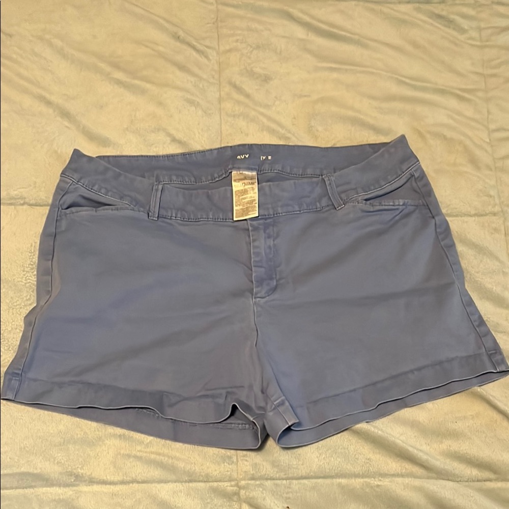Old Navy Blue Bermuda Shorts with Cuffed Hem